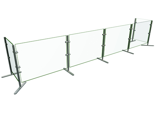 Hatco EP6-132 132" W x 18" D Portable 4 Bays Flav-R-Shield EP6 Food Shield