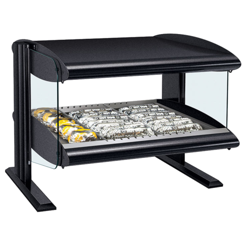 Hatco HXMH-48 51.9" W 1 Aluminum Flat Shelf Horizontal Heated Merchandiser with LED Lighting Warmer - 120 Volts