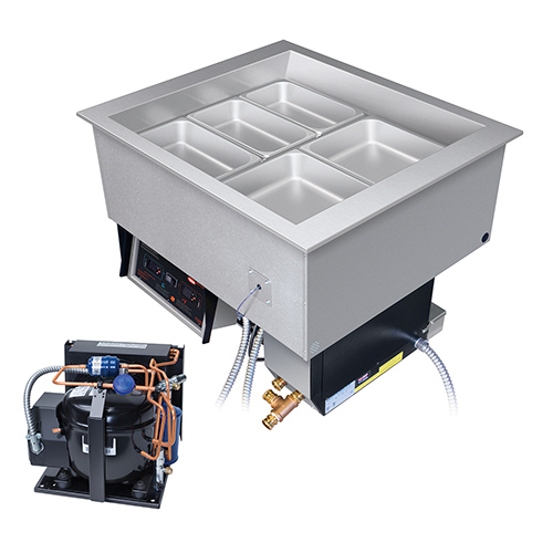 Hatco HCWBIR-3DA 45" W Stainless Steel Drop-In Hot Cold Well - 120/208 Volts