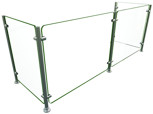 Hatco EP5-60 60" W x 18" D Stainless Steel Frame Full-Service Single-Sided Flav-R-Shield EP5 Food Shield