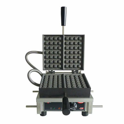 Hatco KWM09-1LG47-120-QS 7" Liege Waffle Stainless Steel Frame Single Electric Hatco and Krampouz Belgian Waffle Baker - 120 Volts