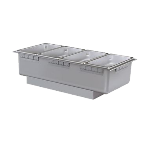 Hatco HWBH-43 (1) 4/3 Size Pan Rectangular Stainless Steel Top Mounted Drop-In Heated Well without Drain - 120 Volts