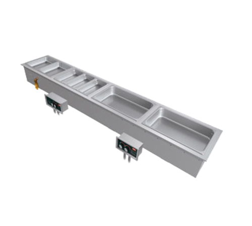 Hatco HWBI-S3DA (3) Full Size Pan Stainless Steel Insulated Drop-In Modular Slim Heated Well - 208 Volts