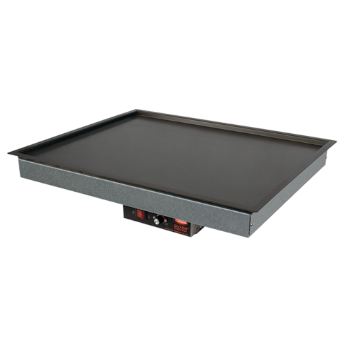 Hatco GRSB-24-F 25.5" W x 17" D Aluminum Built-In Glo-Ray Drop In Heated Shelf with Recessed Top - 120 Volts