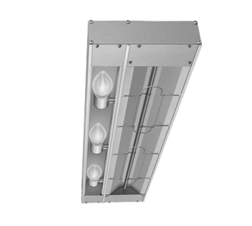Hatco GRAML-144 144" W Aluminum Single Glo-Ray Infrared Strip Heater - 120/208 Volts 4870 Watts
