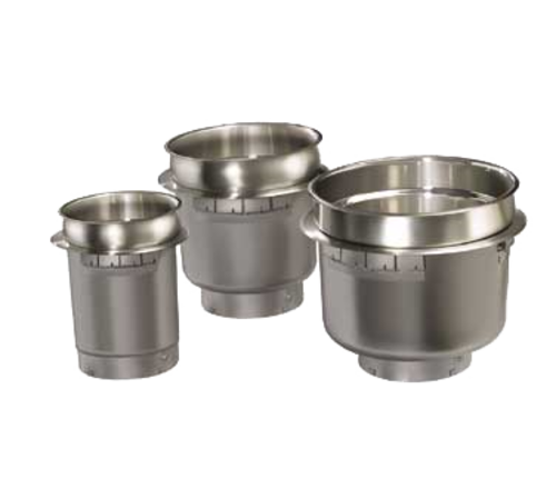 Hatco HWBHRN-7QTD (1) 7 Qt. Round Stainless Steel Non-Insulated Drop-In Heated Well - 120 Volts