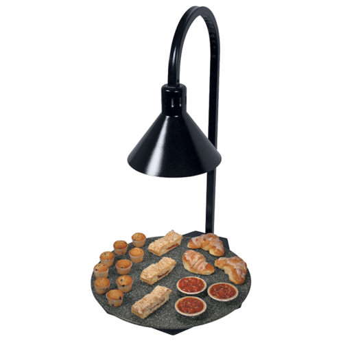 Hatco GRSSR18-DL77516 18" W x 21.5" D Glo-Ray Round Heated Simulated Stone Shelf - 120 Volts