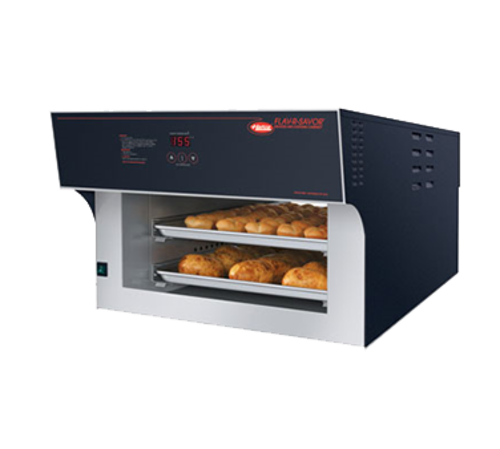 Hatco FS2HAC-2PT 24.13" W Digital Countertop Flav-R-Savor Air Curtain Heated Display Pass-Thru Cabinet - 120/208 Volts 2589 Watts