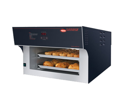 Hatco FS2HAC-2PT 24.13" W Digital Countertop Flav-R-Savor Air Curtain Heated Display Pass-Thru Cabinet - 120/208 Volts 2589 Watts