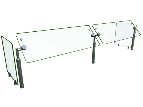 Hatco B950-84 84" W x 18" D Self-Service 2 Bays Flav-R-Shield B950 Food Shield