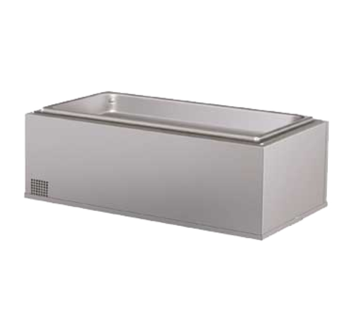 Hatco HWBIB-FULD Full Size Pan Rectangular Stainless Steel Bottom Mounted Built-In Heated Well with Drain - 120 Volts