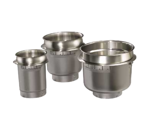 Hatco HWBHRT-11QTD (1) 11 Qt. Round Stainless Steel Non-Insulated Drop-In Heated Well - 120 Volts