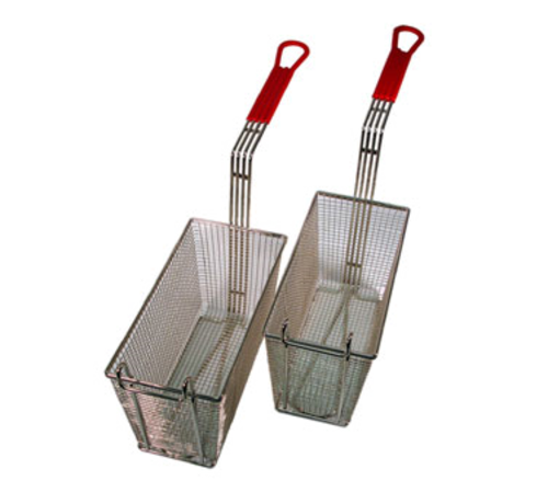 Ultrafryer 21437 18" L Nickel Plated Steel Rectangular Split Basket