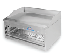 Comstock-Castle FHP30-18-1RB-NG 30" W Stainless Steel Countertop Natural Gas Char-Broiler Griddle Combination - 55,000 BTU