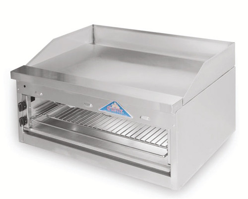 Comstock-Castle FHP60-30-1.5RB-NG 60" W Stainless Steel Countertop Natural Gas Griddle Char-Broiler Combination - 160,000 BTU
