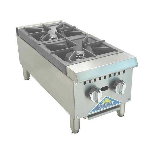 Comstock-Castle CCGHP-2-NG 2 Burner Countertop Gas Hotplate - 60,000 BTU