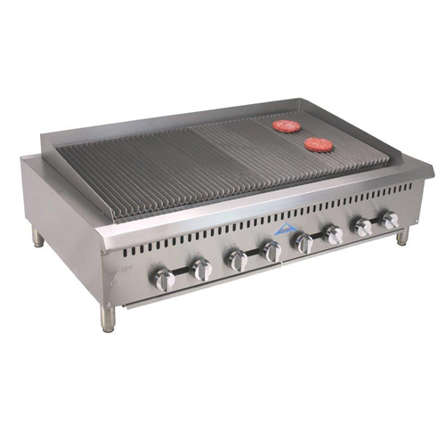 Comstock-Castle CCHRB48-NG 48" W Countertop Natural Gas Char-Broiler - 160,000 BTU