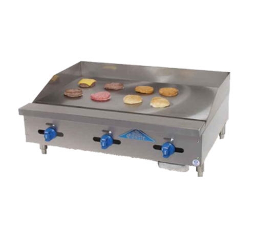 Comstock-Castle 3248MG-LP Manual Controls With Stainless Steel Exterior Countertop Liquid Propane Castle Series Griddle - 100,000 BTU