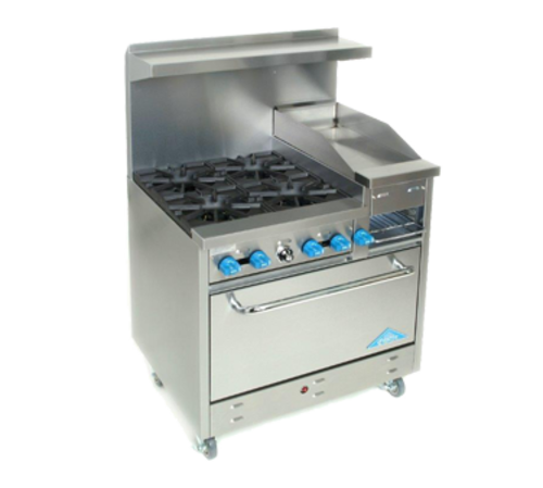 Comstock-Castle F330-12B-NG 4 Star Burners Gas Range - 96,000 BTU