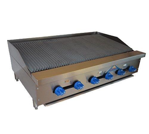 Comstock-Castle FHP42-3.5RB-LP 42" W Stainless Steel Countertop Liquid Propane Char-Broiler - 75,000 BTU