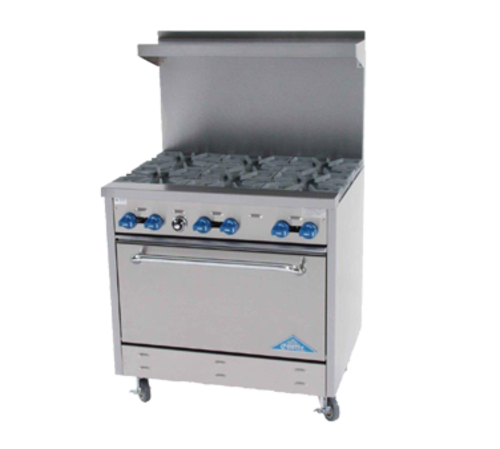 Comstock-Castle F330-NG 6 Star Burners Gas Range - 174,000 BTU