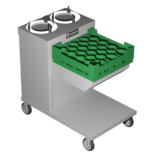 Caddy Corporation CM-2620-C-20 140 Cups & Saucers 5.88" to 7.25" Dia. Cantilever Unheated Caddy Magic Cup or Saucer Rack Dispenser for 20" x 20" Racks