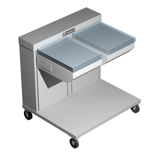 Caddy Corporation CM-1814-2C Double Stack Cantilever Style Unheated Caddy Magic Tray Dispenser for 14" x 18" Trays