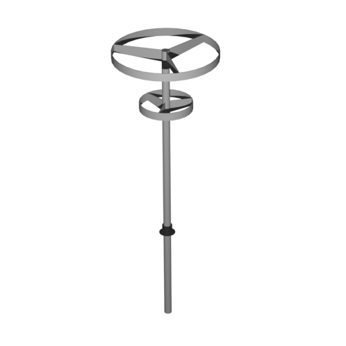 Caddy Corporation T-247-P 2 Revolving Circular Carriers Stainless Steel Utensil Rack