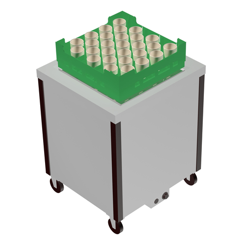 Caddy Corporation CM-2020-H Cabinet Style without Door Heated Caddy Magic Cup or Glass Rack Dispenser for 20" x 20" Racks - 120 Volts