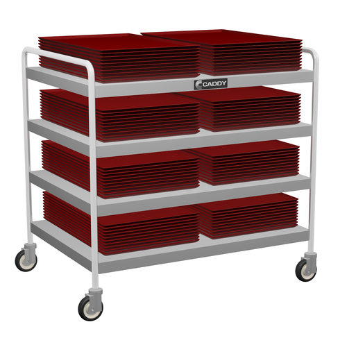 Caddy Corporation T-204-B 38.5" W x 22.5" D x 39.5" H 4 Shelves Open Base "B" Series Utility Caddy