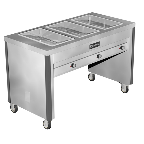 Caddy Corporation TF-603 (3) 12" x 20" x 6.38" Deep Hot Food Wells Open Base Electric Hot Food Caddy - 208 Volts