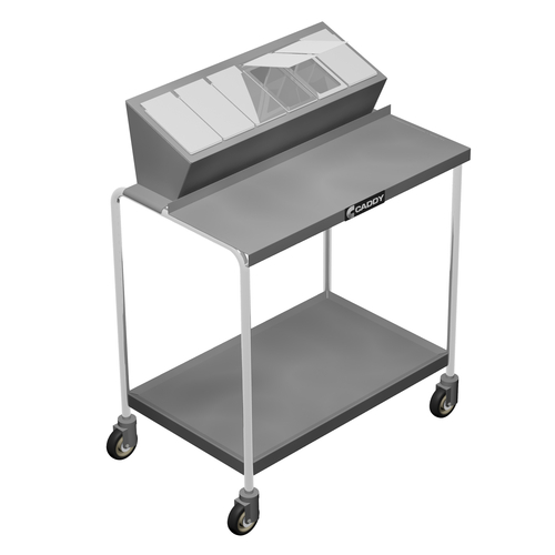 Caddy Corporation T-330 2 Shelves 6 Compartment Mobile Condiment Caddy