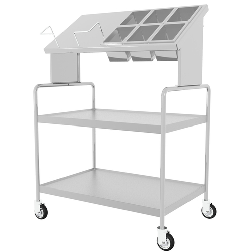 Caddy Corporation T-560 2 Shelves Stainless Steel Tray Starter Caddy