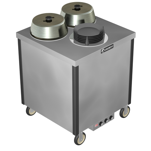 Caddy Corporation CM-SQ-303-HH 3 Self-Leveling Adjustable Dispensing Cylinders for Up to 9.25" Dia. Staggered Cabinet Style "Hi Heat" Caddy Magic Underliner or Base Dispenser - 120 Volts