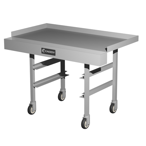 Caddy Corporation T-239 24" W x 26.5" D x 35.88" H Mobile Silver Sorting Caddy