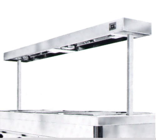 Caddy Corporation A-25 26" Wide Stainless Steel Warmer with Sneeze Protector for 4 Well