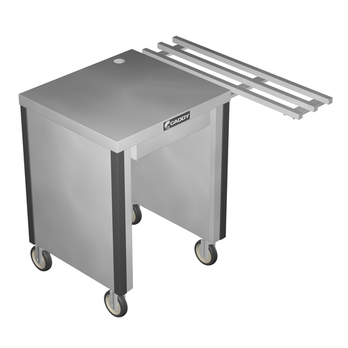 Caddy Corporation T-256-R 36.25" W x 37" D x 34" H Right Folding Tray Slide Locking Cash Drawer without Currency & Coin Compartments Cashier Caddy