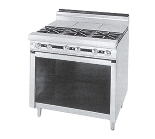 Jade JTRH-3ST-LP 36" W 3 Burners Liquid Propane Titan Heavy Duty Range - 135,000 BTU