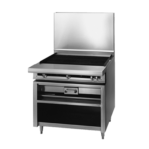 Jade JTKC-60-RAD-LP 60" W Liquid Propane with Charbroiler Titan Heavy Duty Range - 160,000 BTU