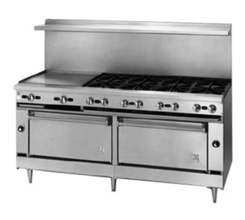 Jade JBR-36G-36-NG 36" W Natural Gas Stainless Steel Bistro Restaurant Range - 102,000 BTU