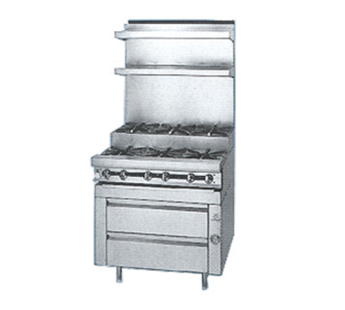 Jade JMRHE-4-4-LP 48" W 4 Open Burners Liquid Propane Titan Heavy Duty Range - 280,000 BTU