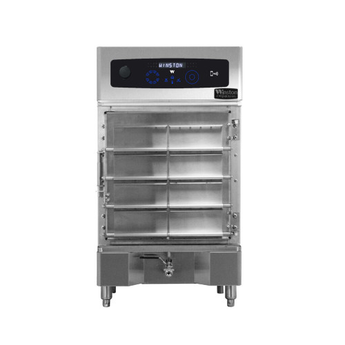 Winston UBV7-08SG CVap 8-Shot Gun Pan Capacity Stainless Steel Half-Size Countertop Universal Holding Bin Cabinet - 120 Volts