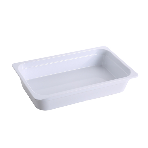 Yanco GN-121 8 L. White Melamine Rectangular GN Pan