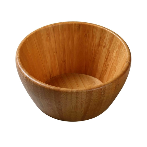 Yanco BB-206 30 Oz. 6.5" Dia. Round Bamboo Salad Bowl
