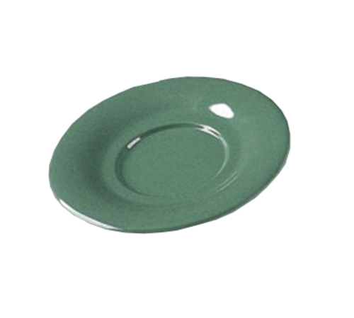 Yanco MS-9303GR 5.5" W Green Melamine Round Milestone Saucer
