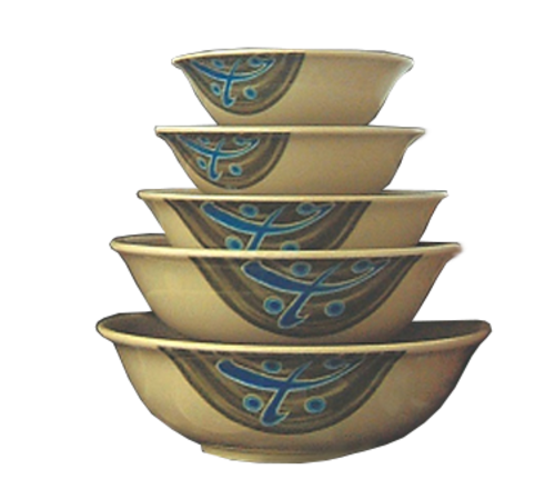 Yanco JP-5070 36 Oz. 8" Dia. Melamine Round Japanese Soup Bowl