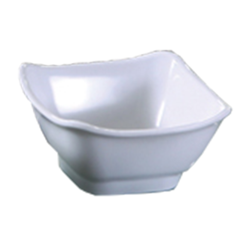 Yanco OK-5450 10 Oz. 4.75" W White Melamine Square Osaka Bowl