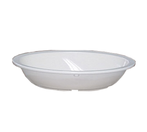 Yanco NS-036W 36 Oz. 10" W White Melamine Oval Nessico Bowl