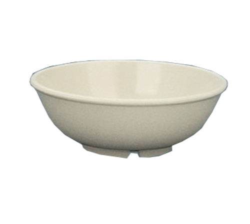 Yanco MS-5807IV 24 Oz. Ivory Melamine Round Milestone Salad Bowl
