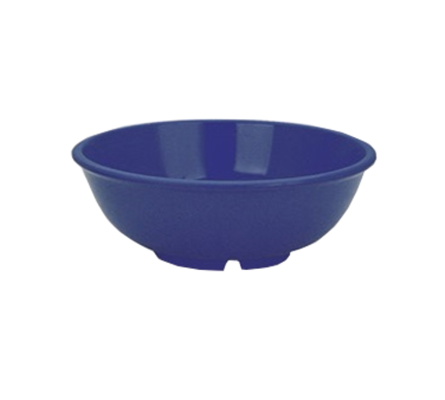 Yanco MS-5807BU 24 Oz. Blue Melamine Round Milestone Salad Bowl